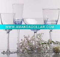 wine glass with blue color