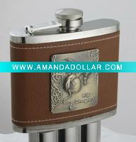 Wholesale Figured sheet stainless steel hip flask
