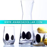 Black Speckle Carafe glassware