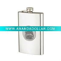Wholesale Patch,embossed Series stainless steel hip flask