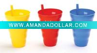 plastic straw cup