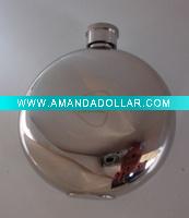 Wholesale 5oz flagon hip flask, round hip flask