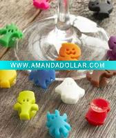 Wholesale 2011 novelty silicone wine glass markers