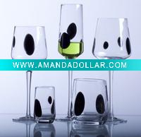 Black Speckle champagne glassware