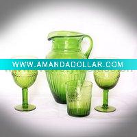 handblown drinking glass set