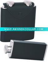 Wholesale hip flask stainless steel leather