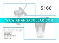 vacuum transparent straws drink cup