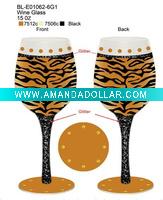 Wholesale New Design Painting Red Wine Glass