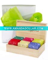 Divided wooden Tea Box