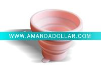 Wholesale folding silicone cup