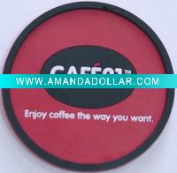 pvc coffee coaster