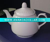 super white tea pot