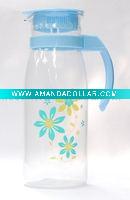 Glass juice jar with decal 1000ml