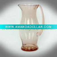 Wholesale hand blown color water glass jug