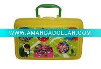 Wholesale plastic lunch box with handle