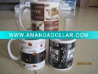 11 oz porcelain mug with full decal, ceramic mug,coffee mug,drinkware