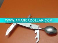 Wholesale stainless steel multifunctional stainless steel travel cutlery setcutlery set