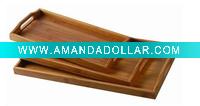 Wholesale Multi-function bamboo serving tray