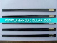 Wholesale inlaid golden tip chopsticks
