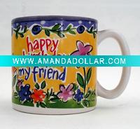 Wholesale ceramic souvenir mug with decal
