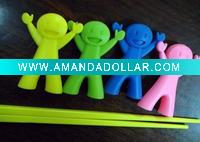 Wholesale Silicone Rubber Chopsticks Set for chopsticks learner/kids
