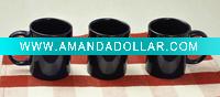 Wholesale 12OZ stoneware can-shape coffee mug with solid color
