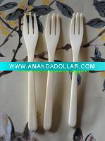 wholesale bamboo fruit tasting fork