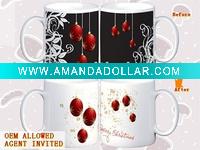 Wholesale Christmas color changing mug
