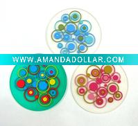 Wholesale 3D custom pvc coasters /silicone souvenir coasters