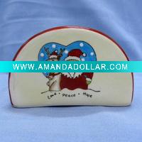Ceramic christmas napkin holder