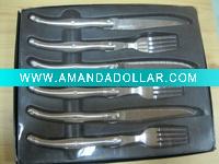 Wholesale laguiole steak knife and fork set