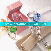 Wholesale crystal diamond napkin ring & diamond napkin holder