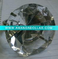crystal glass napkin ring promotional