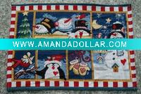 Wholesale christmas tapestry placemat, jacquard place mat,table mat