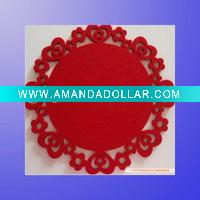 Wholesale Wool Felt mats table mat cup coasters