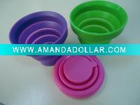 Wholesale Silicone portable collapsible cup