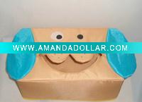 Wholesale Textile fabric dinner sanitary napkin tissue paper box cover case, napkin holder, toilet paper box,storage boxes,home decoration