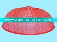 Wholesale Plastic round durable red food table cover