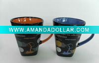 Wholesale Coffee Decal Painted Ceramic Mug