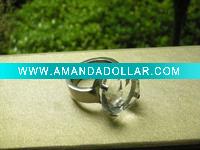 elegant metal napkin ring