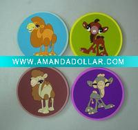 Wholesale soft PVC cup coasters with customer's logo