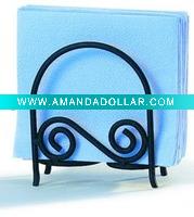wrought iron standing napkin holder