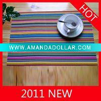 Wholesale popular pvc plain woven place mats