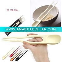 plastic spoon chopsticks