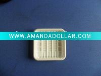 Wholesale PP fast food plastic packaging plate/plates tray