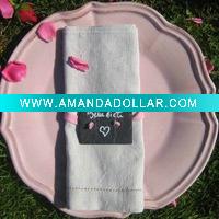 table decoration of hand-made stone napkin ring