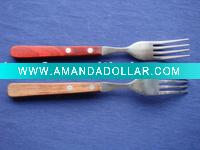 color wooden handle fork high quality and reasonable price
