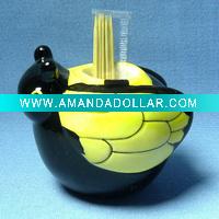 Wholesale Ceramic toothpick bottle cicada design