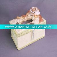Popular Facial Embroidery Torchon Lace Tissue Box