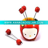 Wholesale Supply stainless steel fruit fork, cake fork